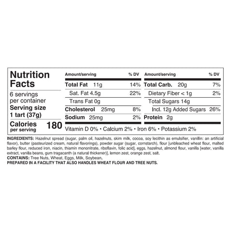 Chocolate Nocciola Tarts